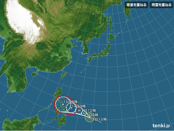 15.12.12.台風情報 日本気象協会 tenki.jp