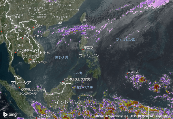 16.3.1.Philippinesの衛星画像 AccuWeather.com JA