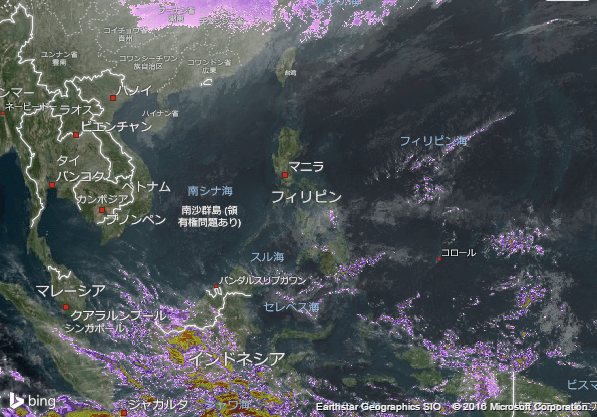 16.2.1.Philippinesの衛星画像 AccuWeather.com JA